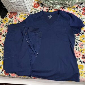 Med Couture Touch Scrub Set - Navy (Size S)